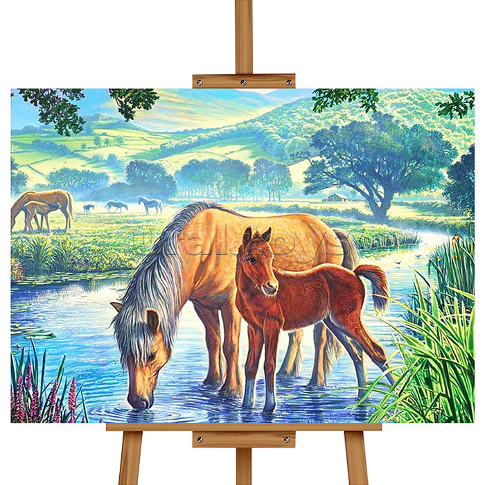 Набор для рисования "Картина по номерам 30х40 см. Семейная прогулка"