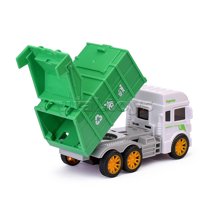 Машина "Мусоровоз" 4 вида, в пакете