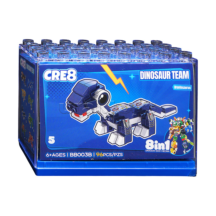 Конструктор "Робот-динозавр" 8 в 1 в коробке