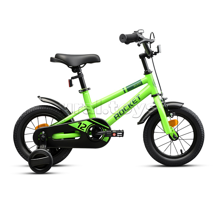 Велосипед 12" Rocket Gloss, цвет зеленый