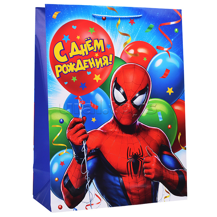 Пакет подарочный глянцевый "Супергеро" XL