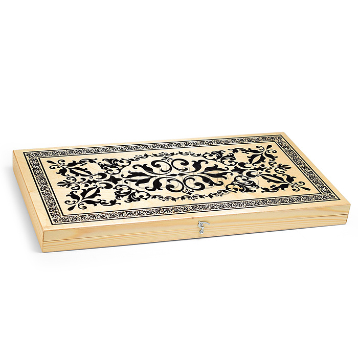 Нарды деревянные средние (500х250мм) пластик. фишки