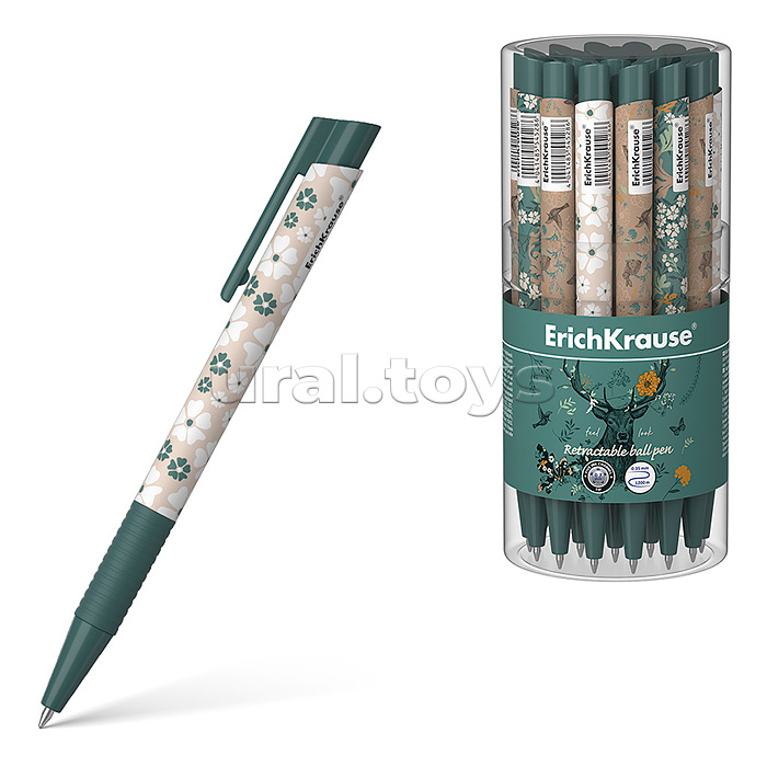 Ручка шариковая автоматическая Natural Life Matic&Grip 0.7,  цвет чернил синий