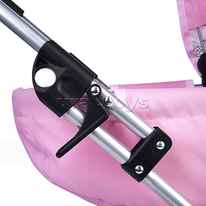 Коляская кукольная прогулочная, металлическая, складная