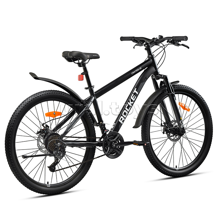 Велосипед 26" Rocket Crater 26, цвет черный, размер 18"
