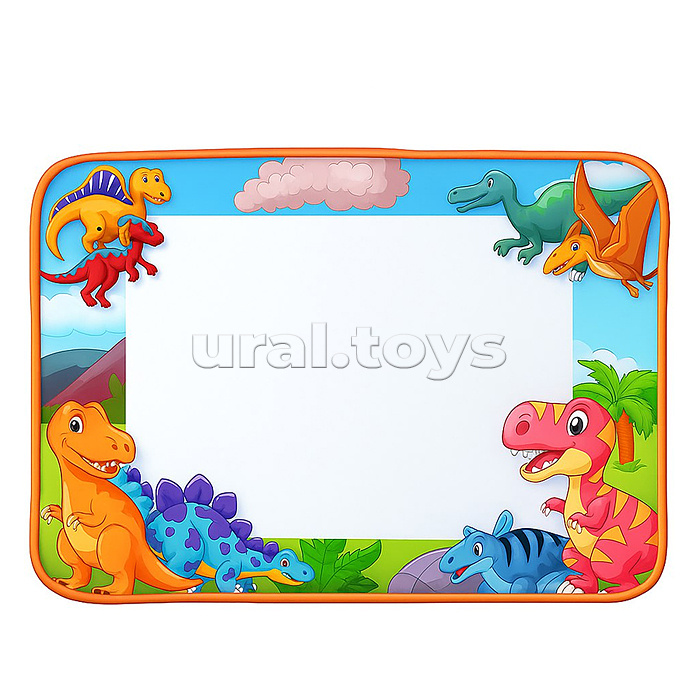 Коврик для рисования "Динозаврики" в коробке