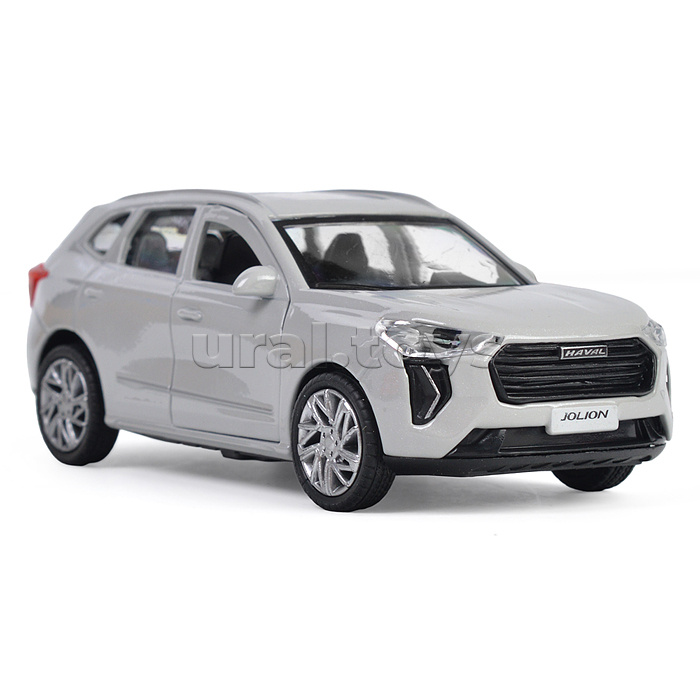 Машина металл Haval jolion 12 см, (двери, багаж, серебр,) в коробке