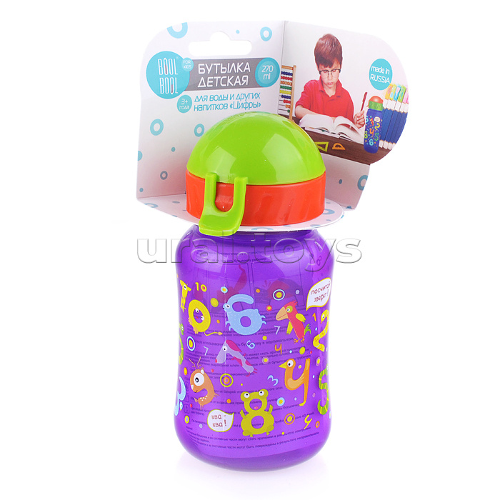 Бутылка для воды и других напитков, со шнурком, 270ml, в ассортименте Бутылка для воды и других напитков, со шнурком, 270ml, в ассортименте
