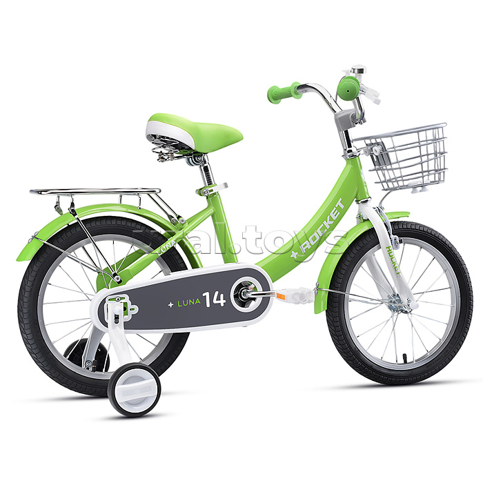 Велосипед 14" Rocket Luna, цвет зеленый