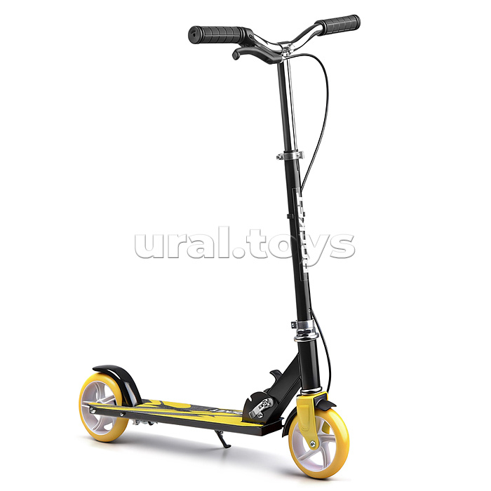 Самокат 2-х колесный ROCKET,колеса PU/ 145 мм,ABEC 7, желтый (в пакете)