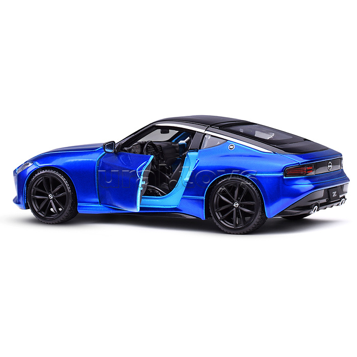 Машинка die-cast 2023 Nissan Z, 1:24, синяя, открывающиеся двери Машинка die-cast 2023 Nissan Z, 1:24, синяя, открывающиеся двери