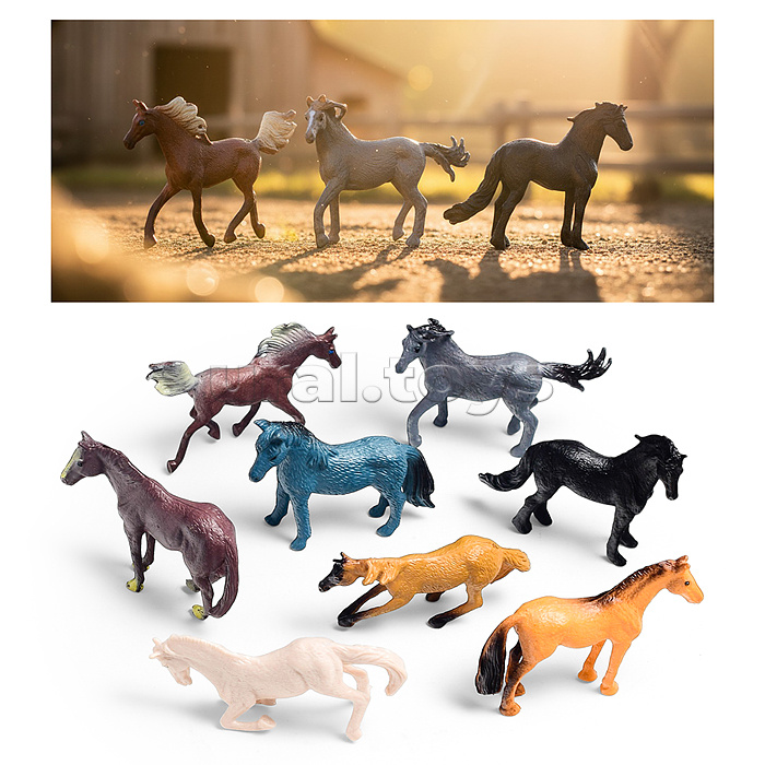 Набор животных "Лошадки" в пакете