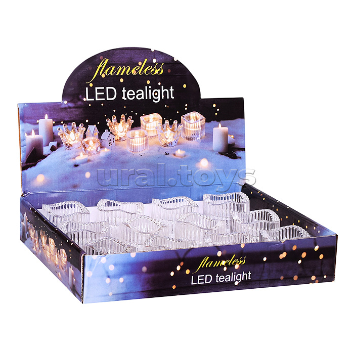 Новогоднее украшение "Свечи стаканчики" 5*4 см.