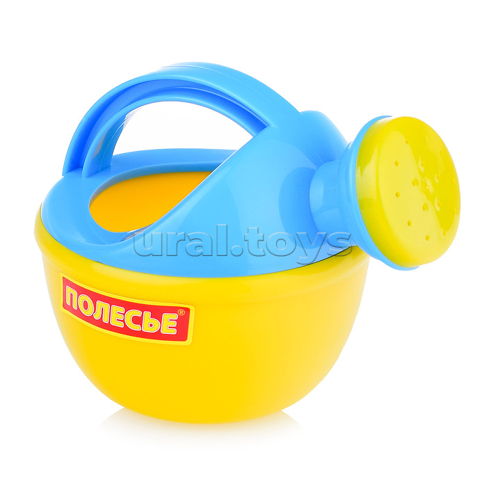 Набор №349: ведро малое с носиком, ситечко-цветок, совок №2, грабельки №2, 2 формочки, лейка малая №3