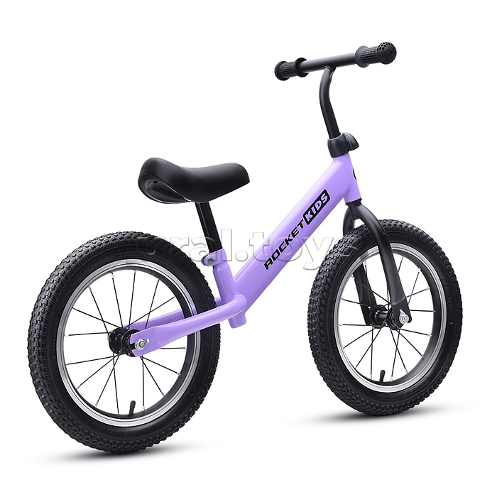 Беговел 14" Rocket, колеса надувные, цвет фиолетовый