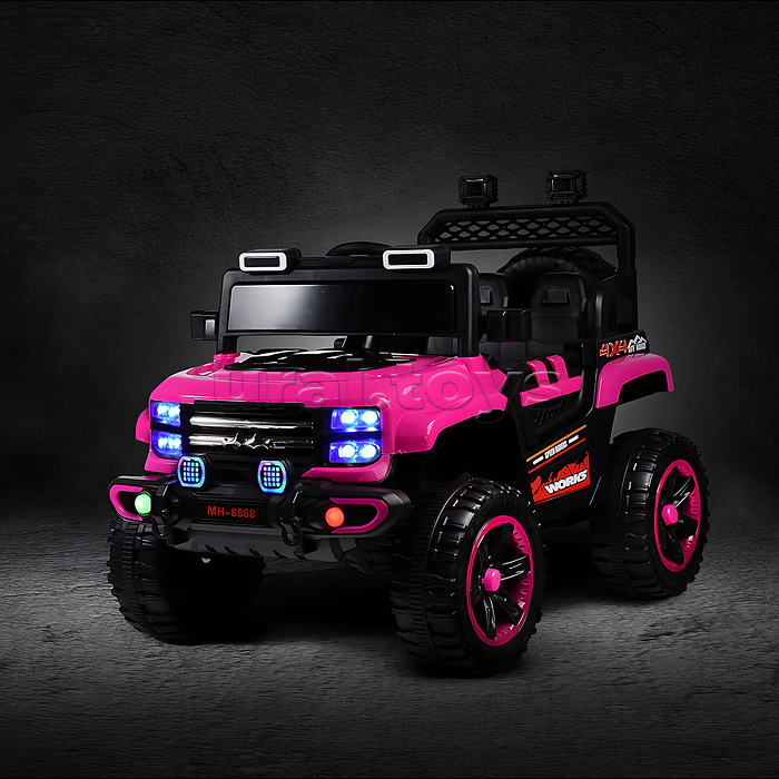 Электромобиль детский "Покоритель гор" (цвет розовый)