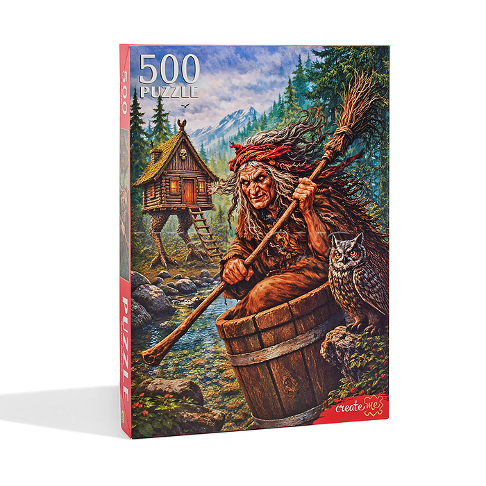 Пазлы 500 "Сказки. Баба-Яга"