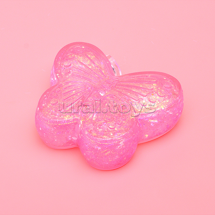 Игрушка -антистресс "Бабочка блестящая"