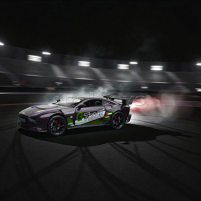 Машина "Жажда скорости" (свет, звук, дым) в коробке