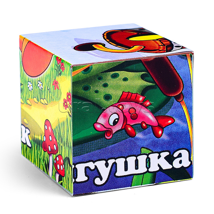Кубики в картинках 06 Персонажи сказок (из 9-ти штук)