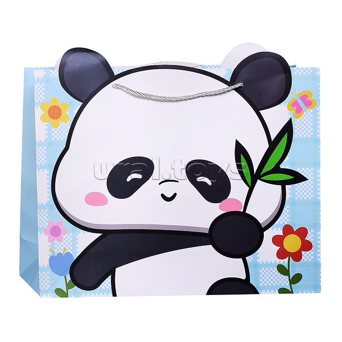 Пакет подарочный "Милая панда" 31*12*40см