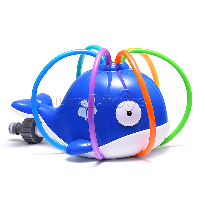 Игрушка - брызгалка "Кит" для подключения к водному шлангу, в коробке