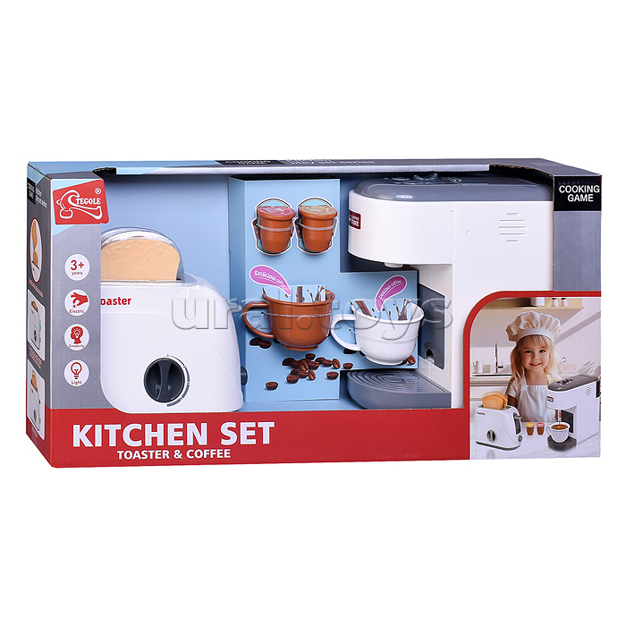 Бытовая техника "Тостер и кофемашина" в коробке