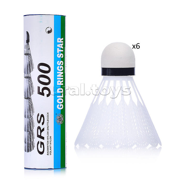 Набор воланчиков (6 шт) в картонной тубе