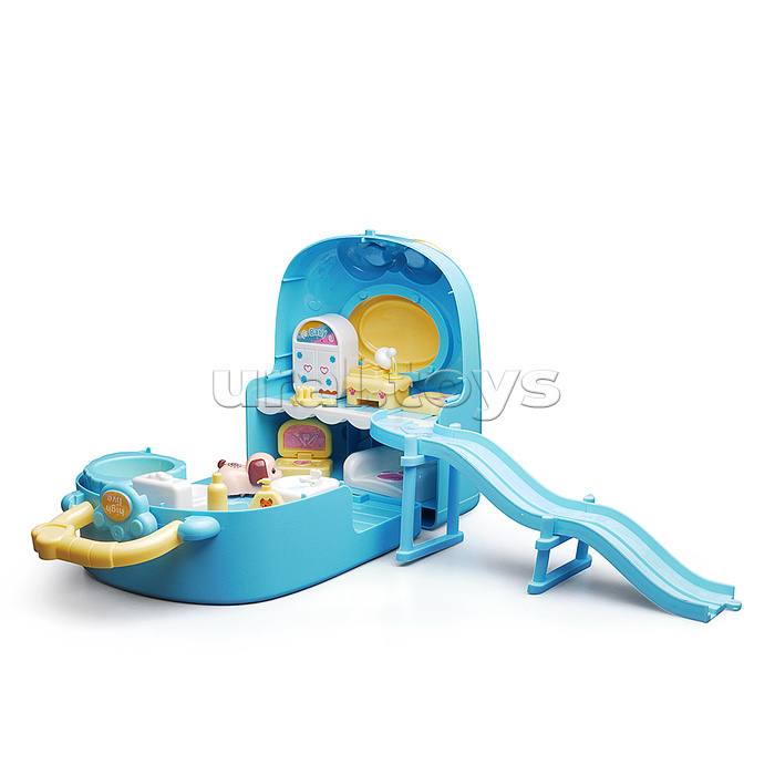 Игровой набор "Домик с животными" с аксессуарами, на батарейках, в коробке