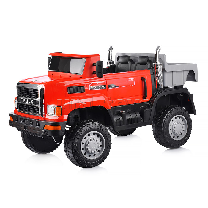 Электромобиль "Супер Трак" на аккумуляторе, с р/у управлением, в коробке (красный)