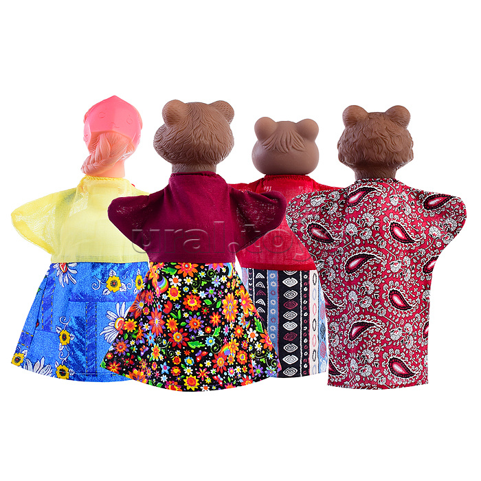 Кукольный театр "Три медведя" (4 персонажа)