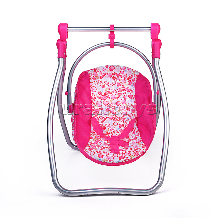 Качель для кукол металлическая, принт сладости