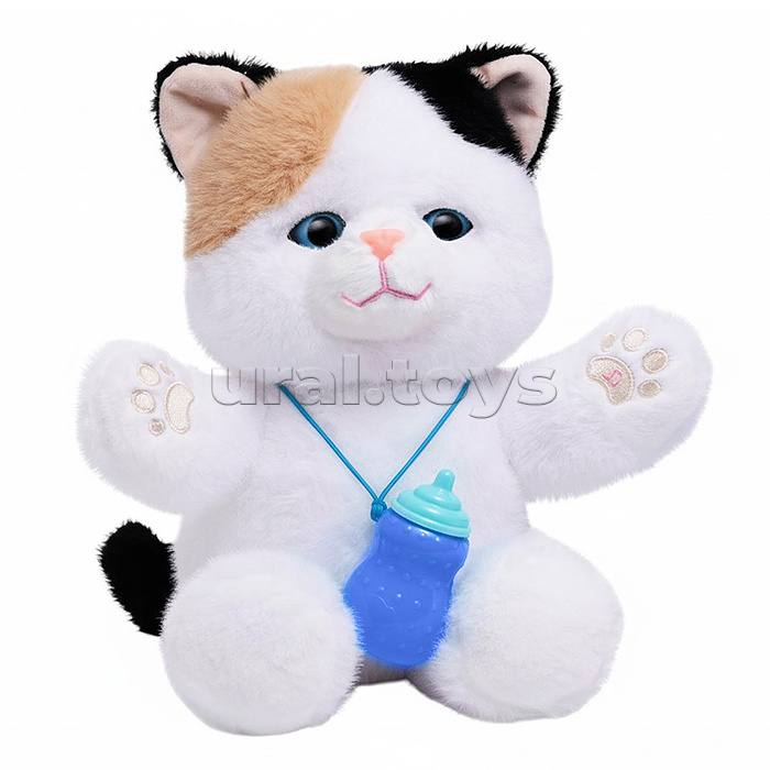 Кошка "Мишель" (глазки двигаются, записывает, поёт, ест из бутылочки) в коробке