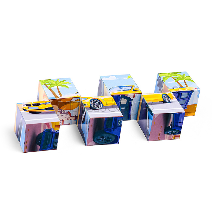 Кубики в картинках 21 Модели автомобилей ( из 6-ти штук)