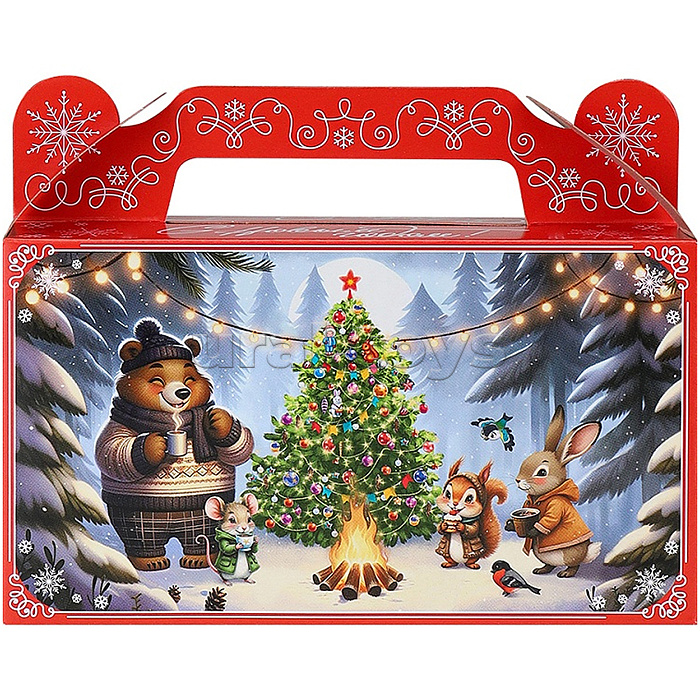 Коробка для конфет Сундучок "Чаепитие в лесу" 500г Коробка для конфет Сундучок "Чаепитие в лесу" 500г