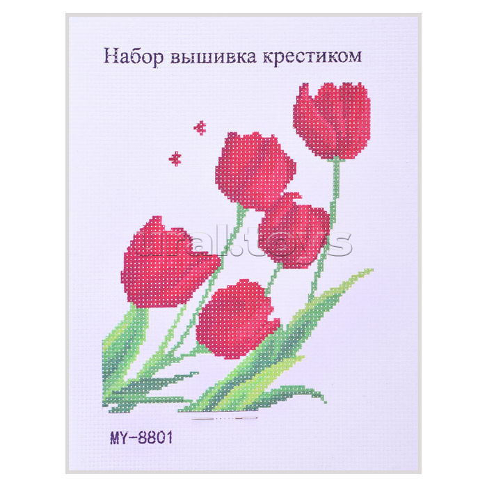 Набор для вышивания крестом 20,5 х 26 см, в ассортименте 10 дизайнов. Набор для вышивания крестом 20,5 х 26 см, в ассортименте 10 дизайнов.