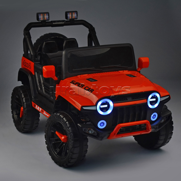 Электромобиль "Крутой водитель" на аккумуляторе, с р/у управлением, в коробке (красный)