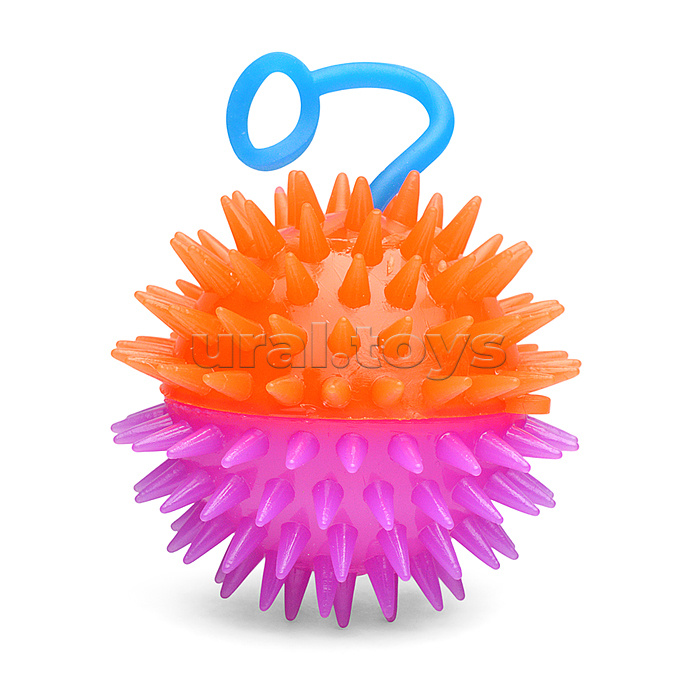 Мяч-еж "Цветные половинки" (6,5 см.) в коробке