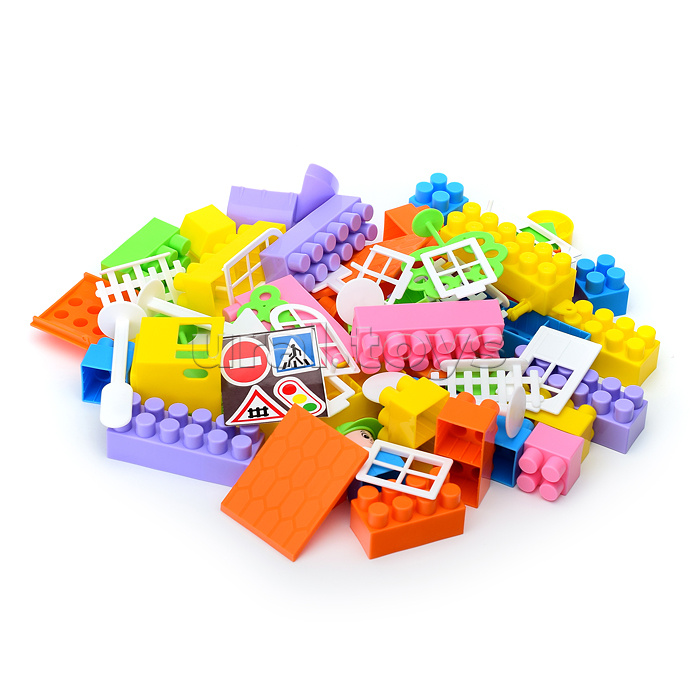 Конструктор "Строитель" (84) в ведре "Макси" с крышкой