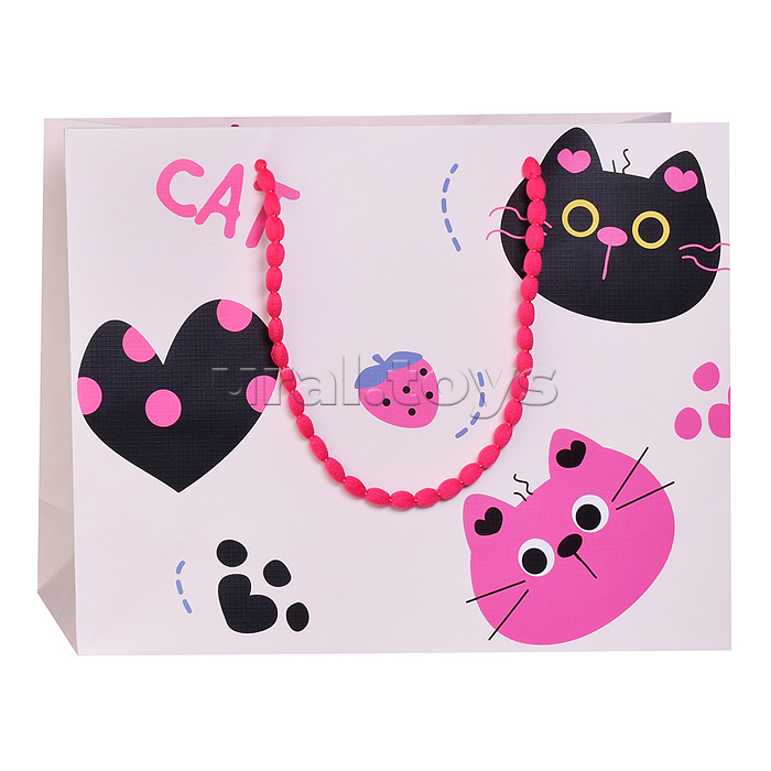 Пакет подарочный "Cat" 33*25*12см.