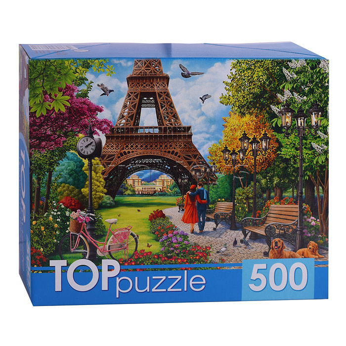 Пазлы 500 TOPpuzzle "Прогулка по Парижу"