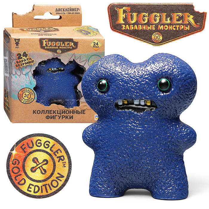 Коллекционная фигурка Золотой Волк, 1 шт. в коробке с окном, Fuggler Gold Edition
