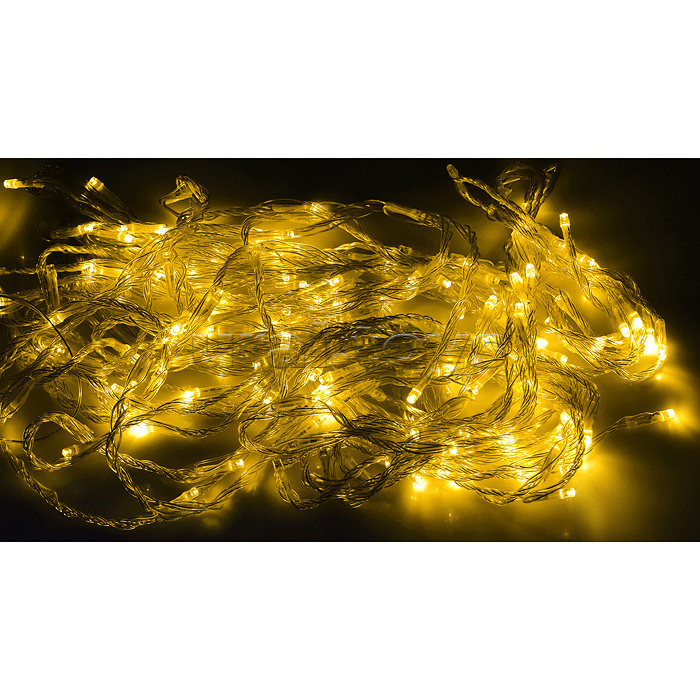 Электрогирлянда светодиодная Бахрома, 3*0,7м, 96 ламп, теплый