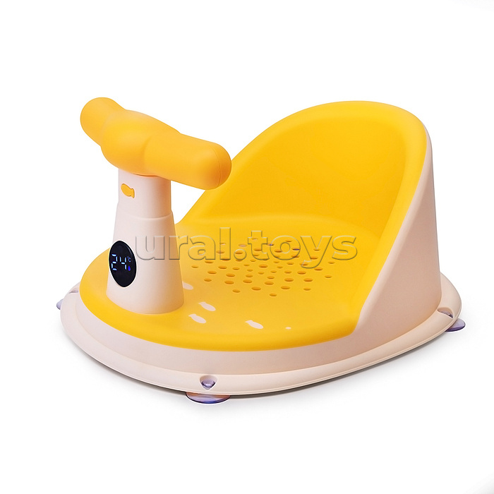 Детский стульчик - сиденье с термометром (желтый)