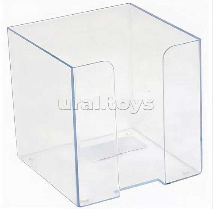 Пластиковый бокс для бумажного блока "Attomex" 9x9x9 см, прозрачный Пластиковый бокс для бумажного блока "Attomex" 9x9x9 см, прозрачный