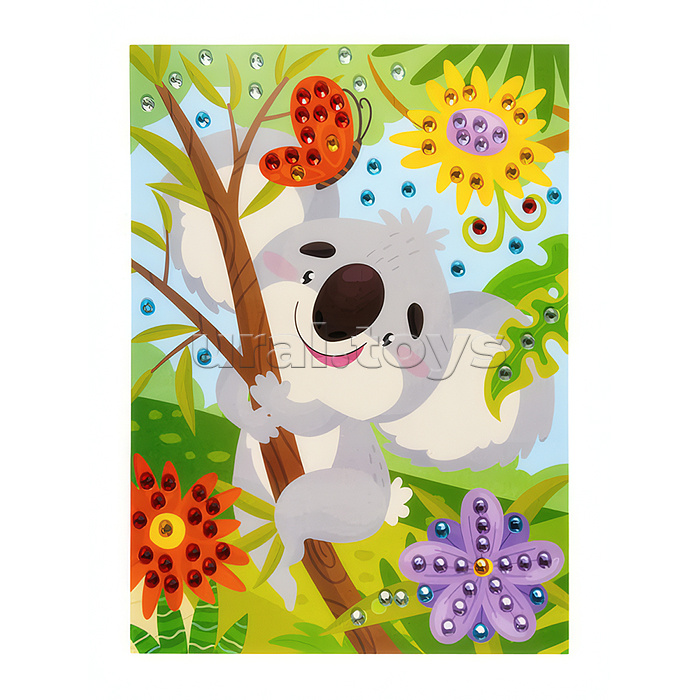 Набор для творчества. Рисунок из страз "Коала" (европодвес)