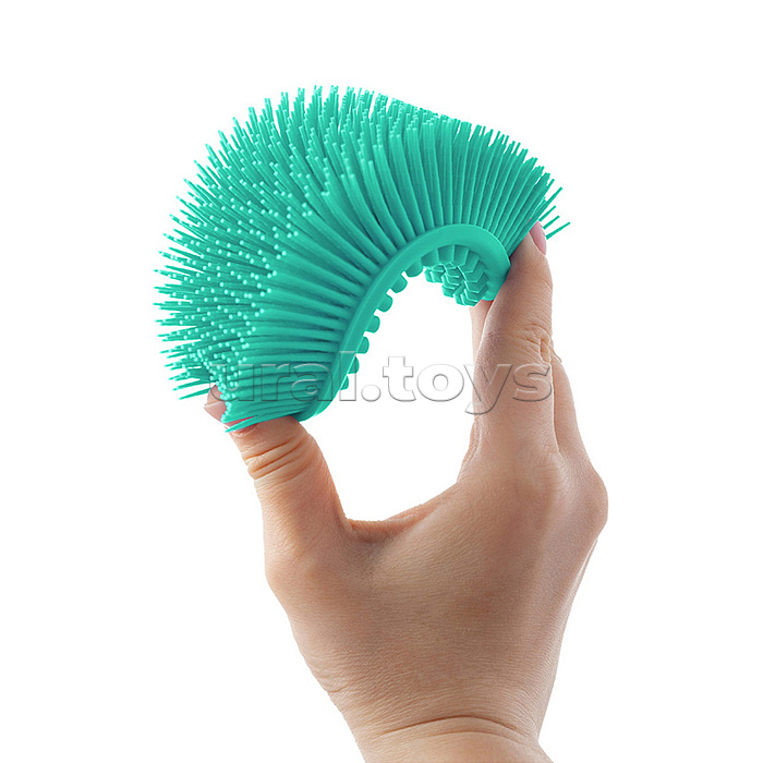 Губка для тела силиконовая овал, мятная