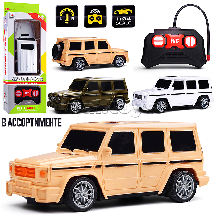 Машина "Вседорожник" 1:24 р/у 27 MHz, в коробке
