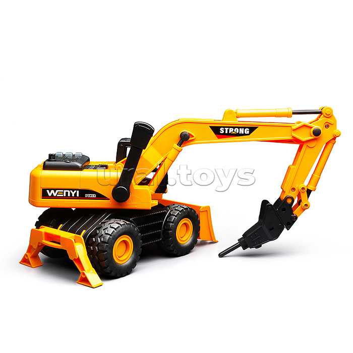 Экскаватор "Многофункциональный" 1:14 (свет, звук) в коробке