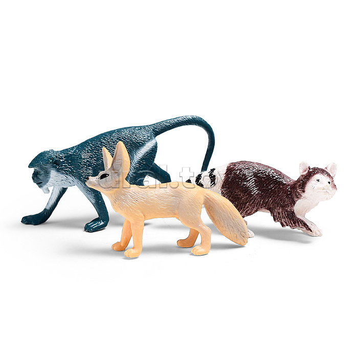 Набор животных "Тайга и тундра" в пакете